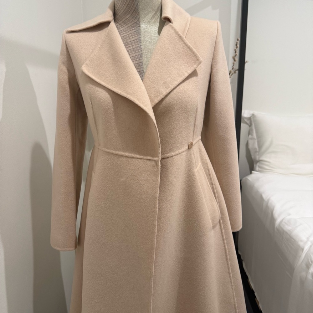 SportMax Cream Long Coat